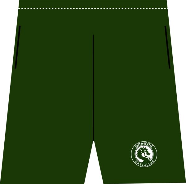 Forest Green Athletic Running Shorts Female